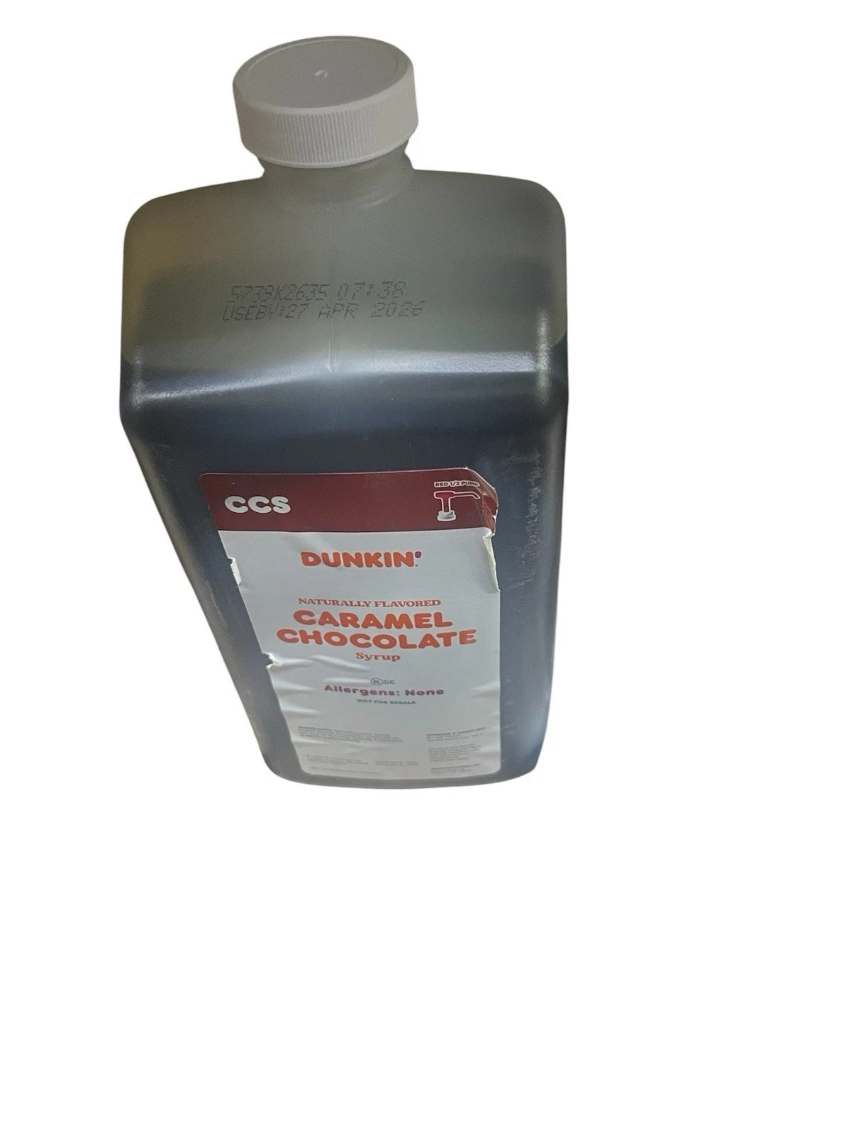 Dunkin Chocolate Caramel Syrup W/ PUMP 64 fl oz