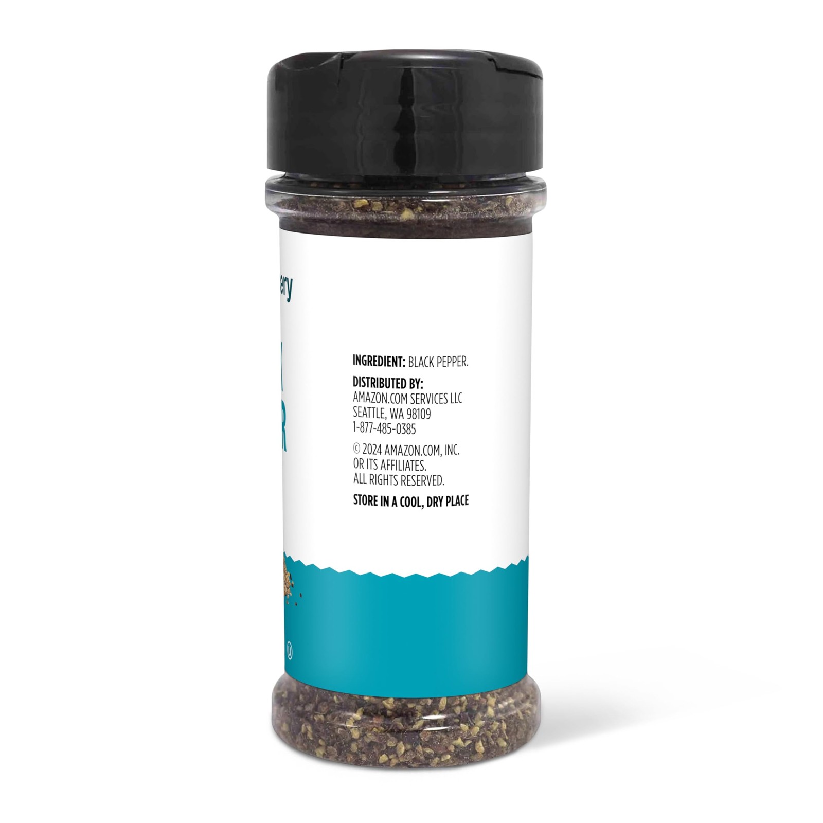 Amazon Grocery, Ground Black Pepper, 3 Oz 3 ounce (Pack of 1)
