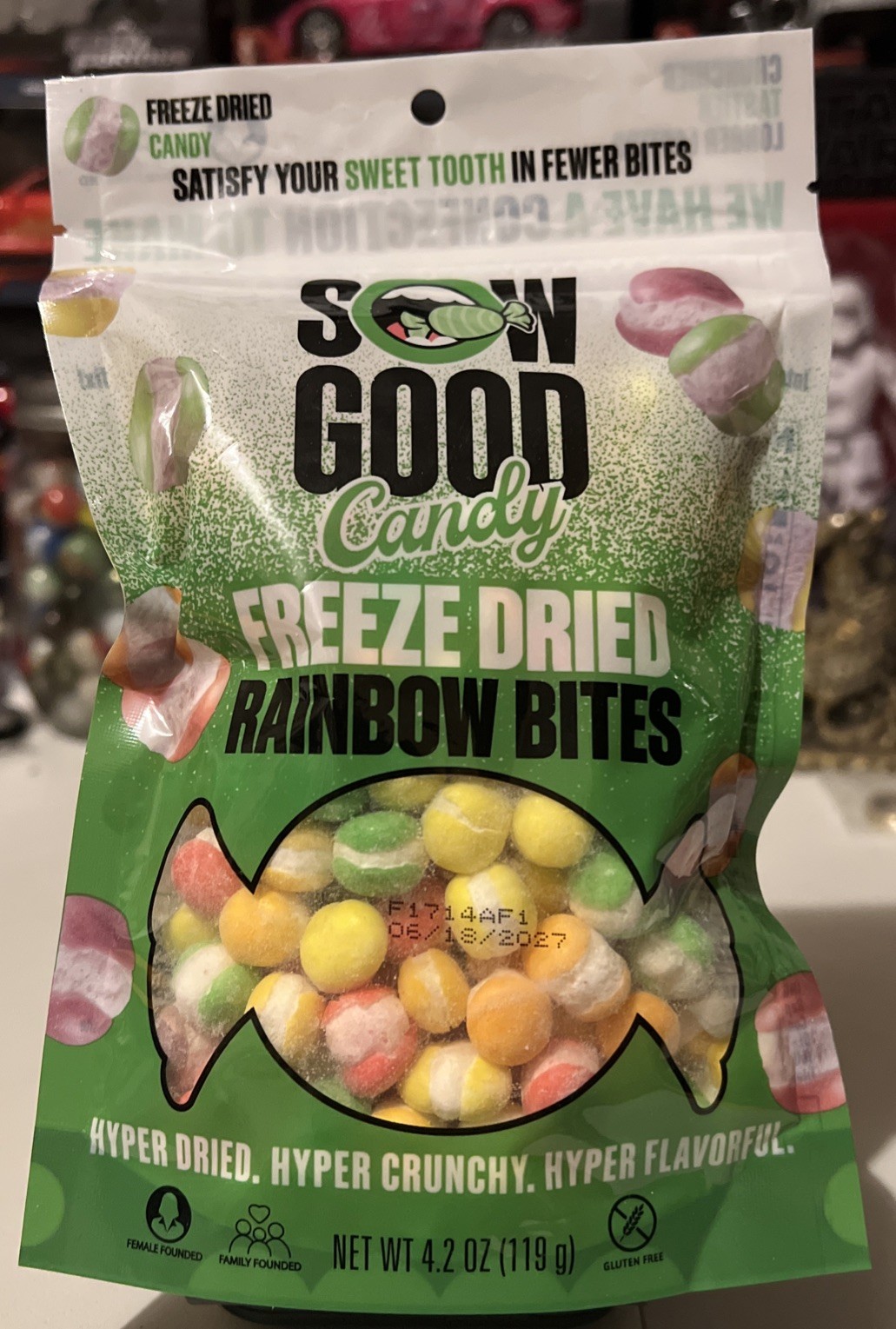 (NEW) Sow Good Freeze Dried Candy Rainbow Fruity Space Food 4.2 oz (119 g)