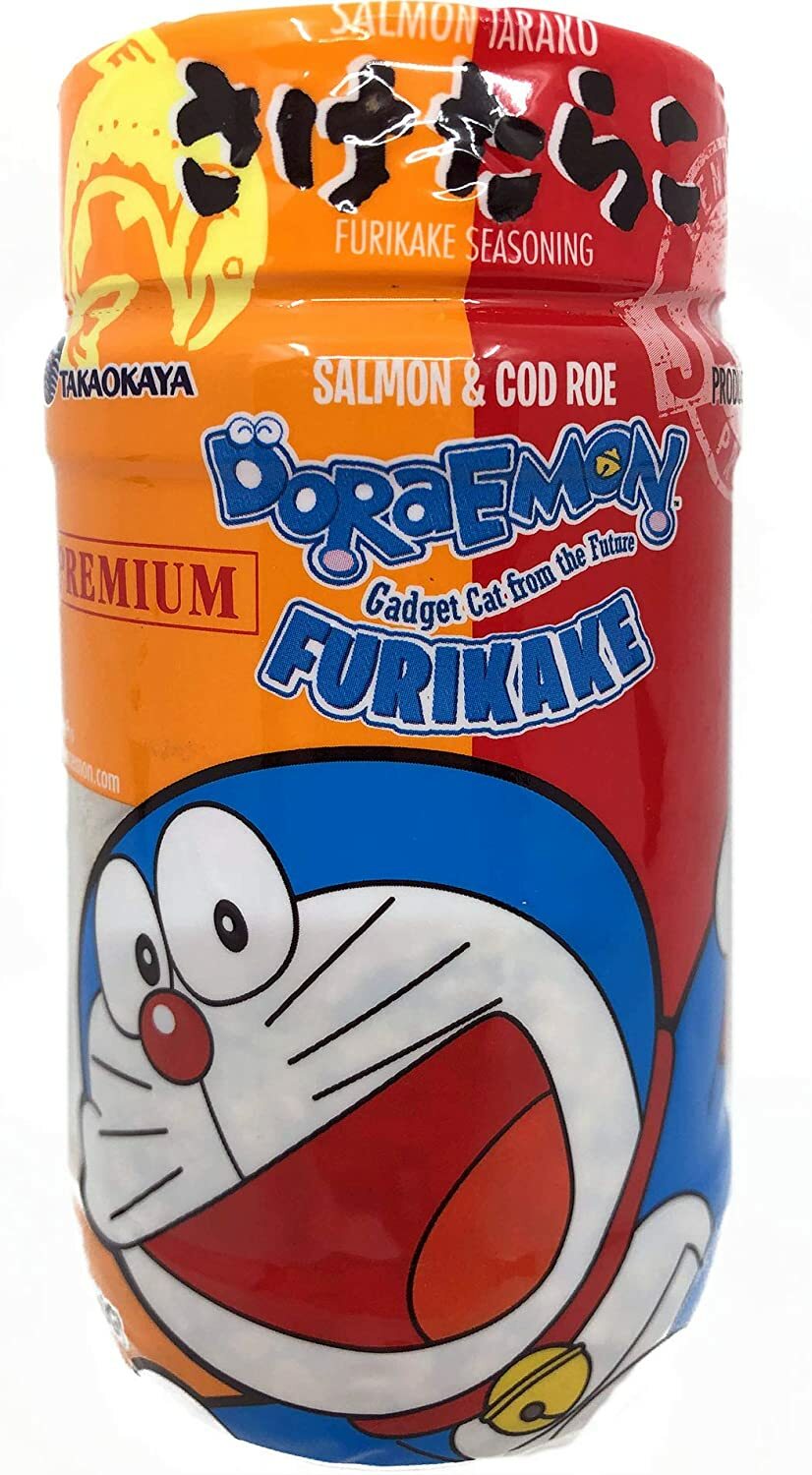 Japanese Doraemon Sake Tarako (Salmon & Cod Roe) Furikake Seasoning Mix 2.1 oz.