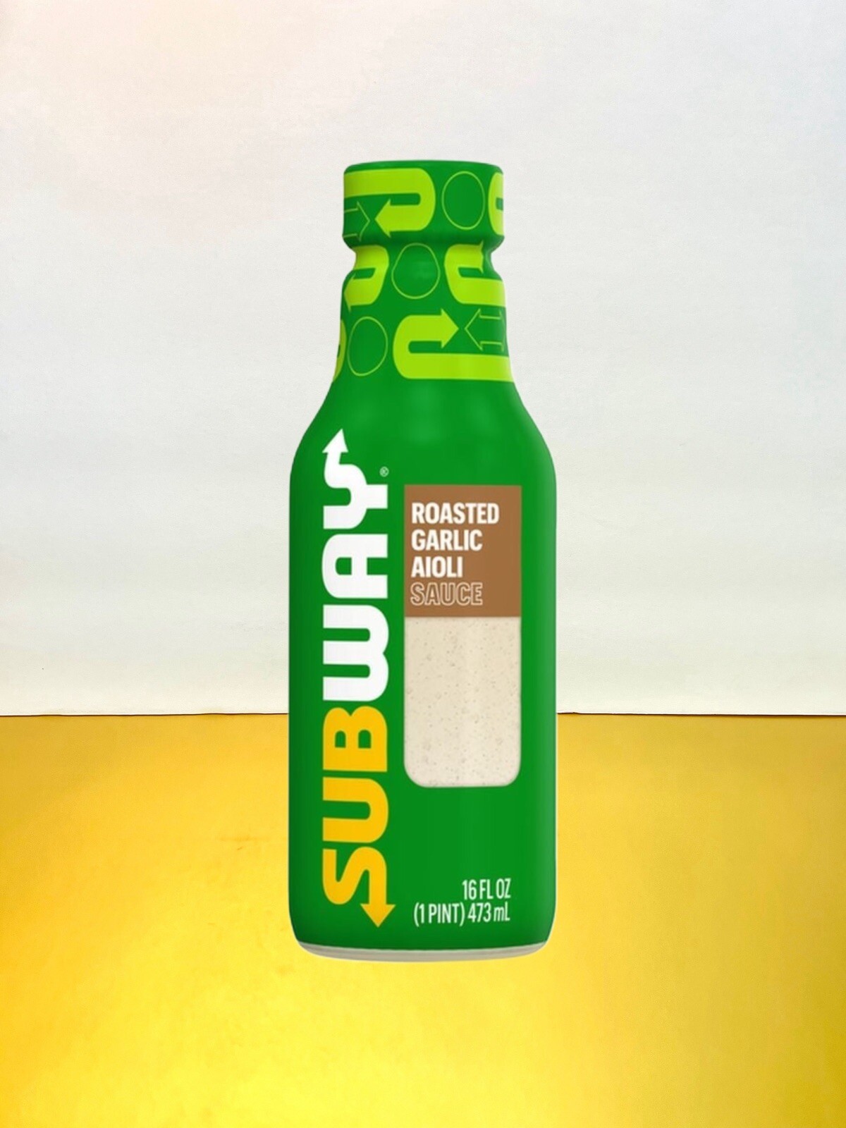 〽️ New Exclusive Official Subway Roasted Garlic Aioli Sauce Bottle 16oz