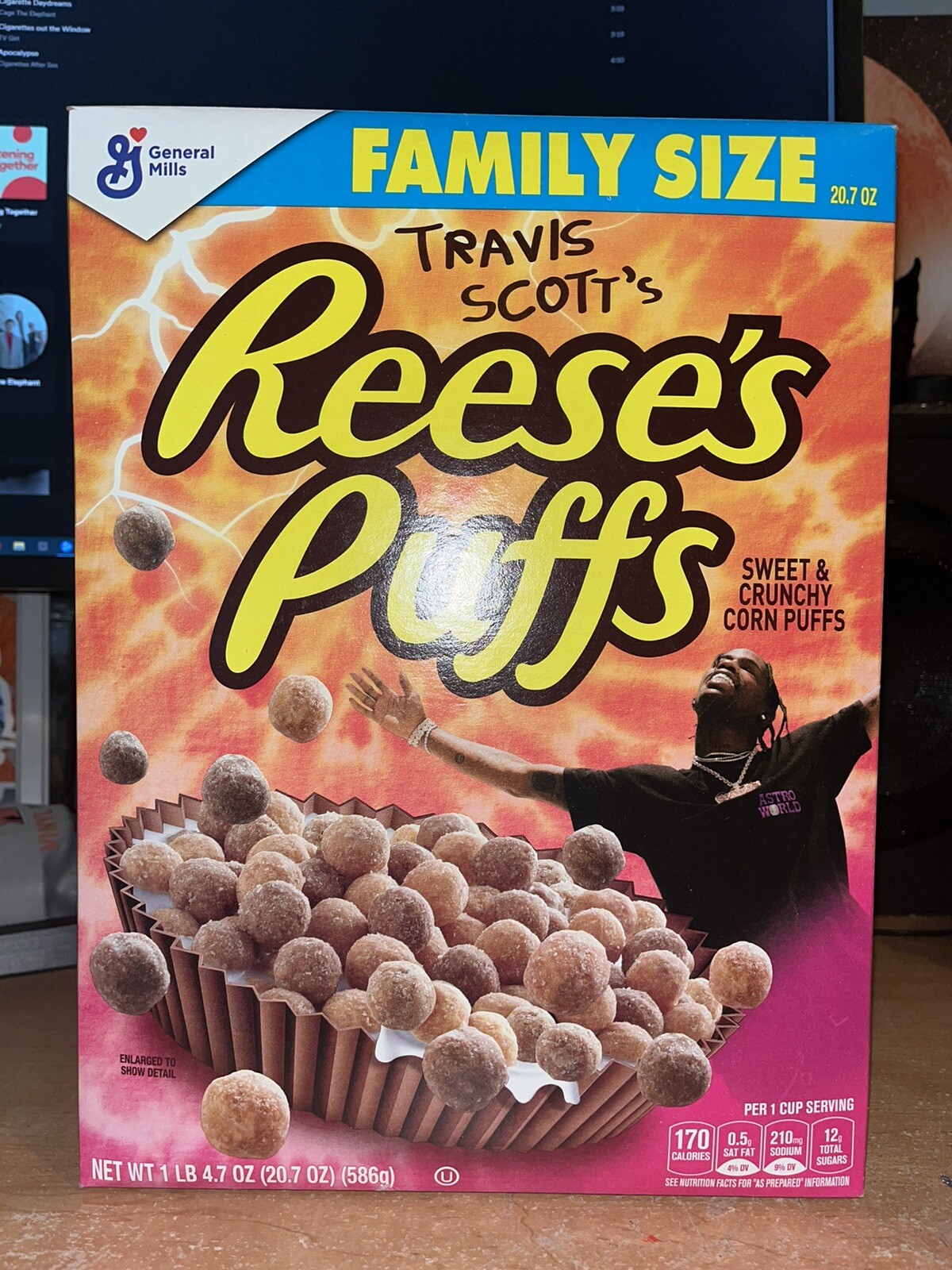 TRAVIS SCOTT’s REESES PUFFS Special Edition Brought to you By CACTUS JACK 20.7oz