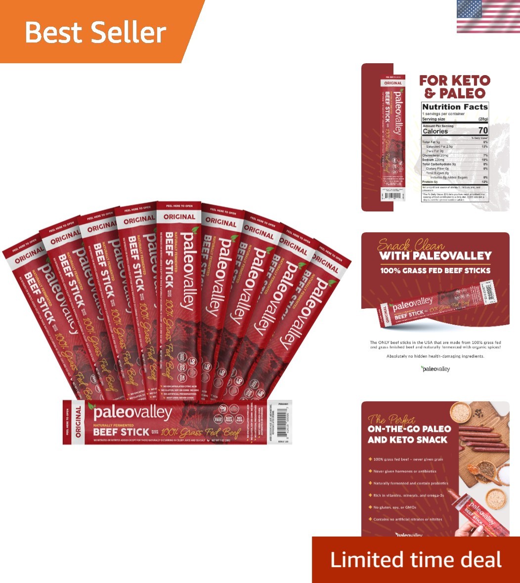 Delicious Beef Sticks – Keto and Paleo Friendly, Probiotic-Rich Snack