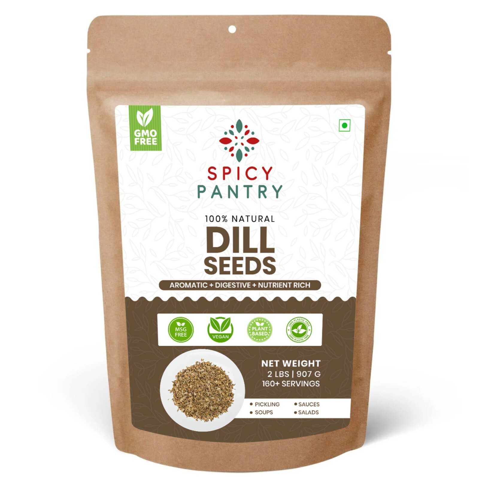 Dill Seeds – Whole Aromatic Spice for Pickling & Cooking – Premium Quality-2lbs