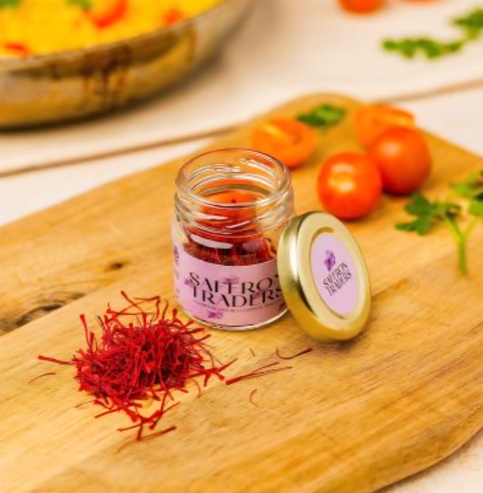 Saffron Traders Premium Grade all Red Certified Natural Saffron Threads – 1g