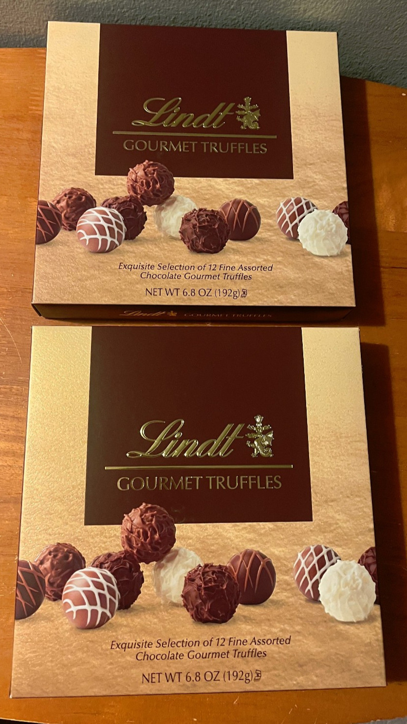 2 Boxes of Lindt Gourmet Chocolate Truffles Gift Box Easter Chocolate Candy