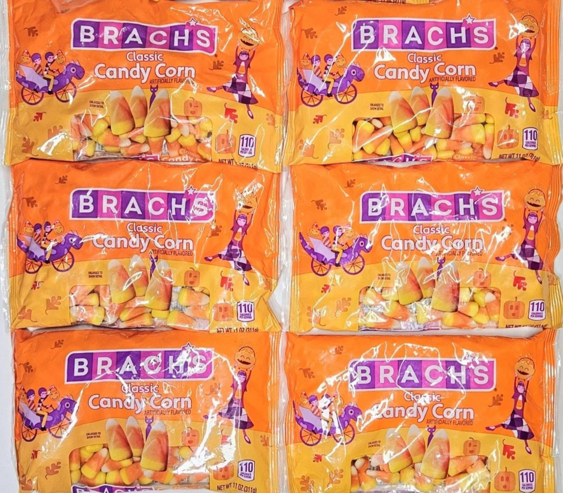 BRACH’S CLASSIC CANDY CORN / (6) 11 oz. Bags / Best Before JULY 2026 / YUMMY!!