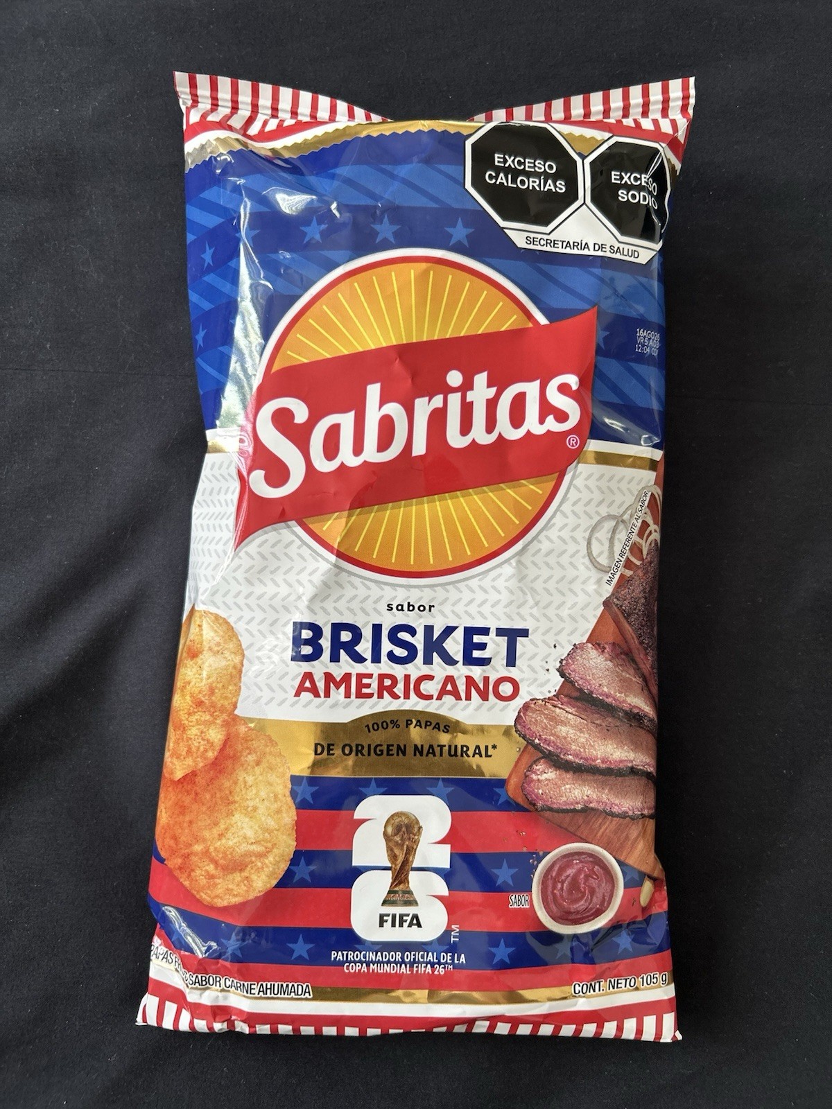 SABRITAS 105g 3 BAGS WORLD CUP LIMITED EDITION FIFA 2026