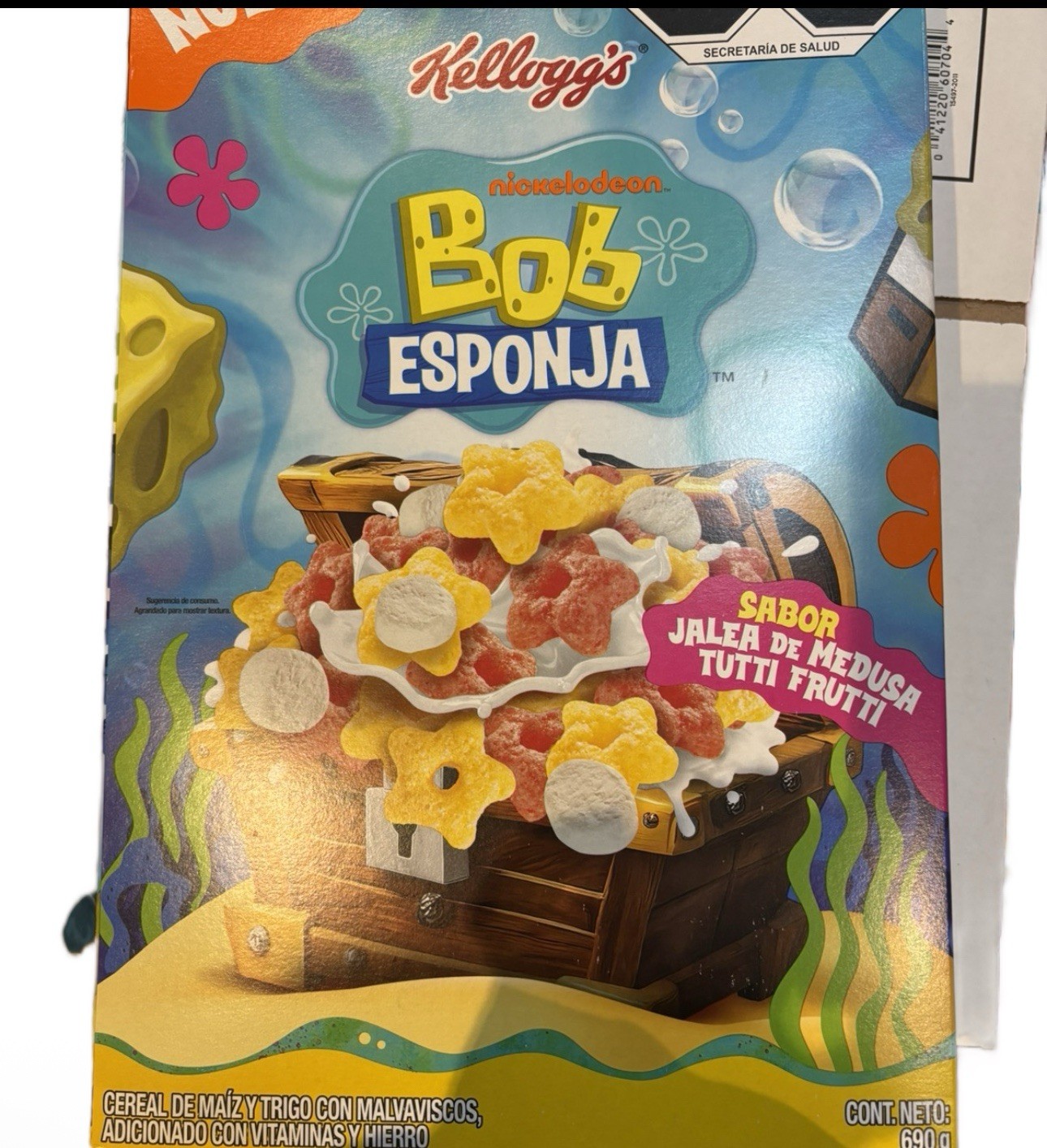 Sponge Bob Mexican Cereal 690g Tutti-frutti with Marshmallow Flavor New Sealed