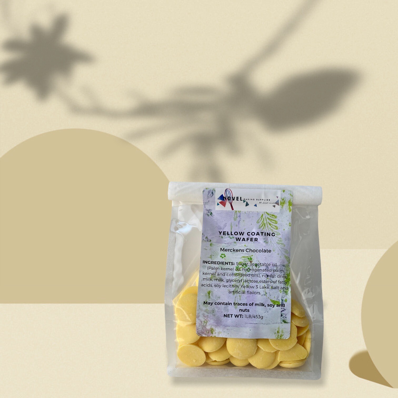 Merckens Yellow Color Chocolate Wafers: 1lb Comes In Other Colors As Well.