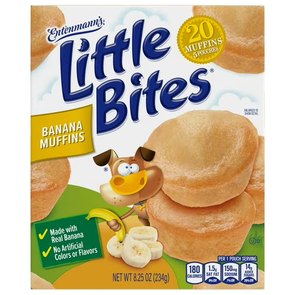 Little Bites Banana Mini Muffins, 8.25 oz
