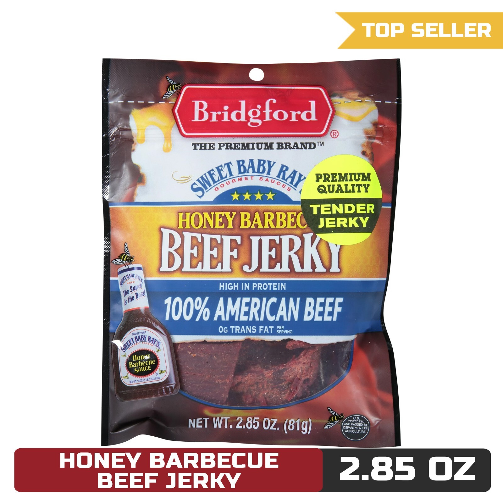 BRIDGFORD – Sweet Baby Ray’s Beef Jerky – 2.85 oz