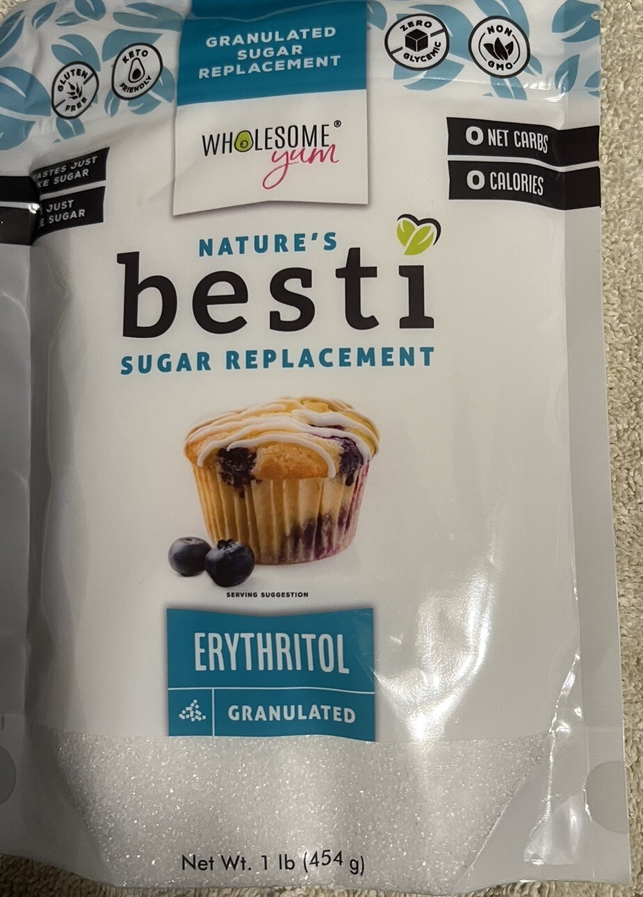 Wholesome Yum Besti Natural Sugar Replacement. Erythritol Granulated