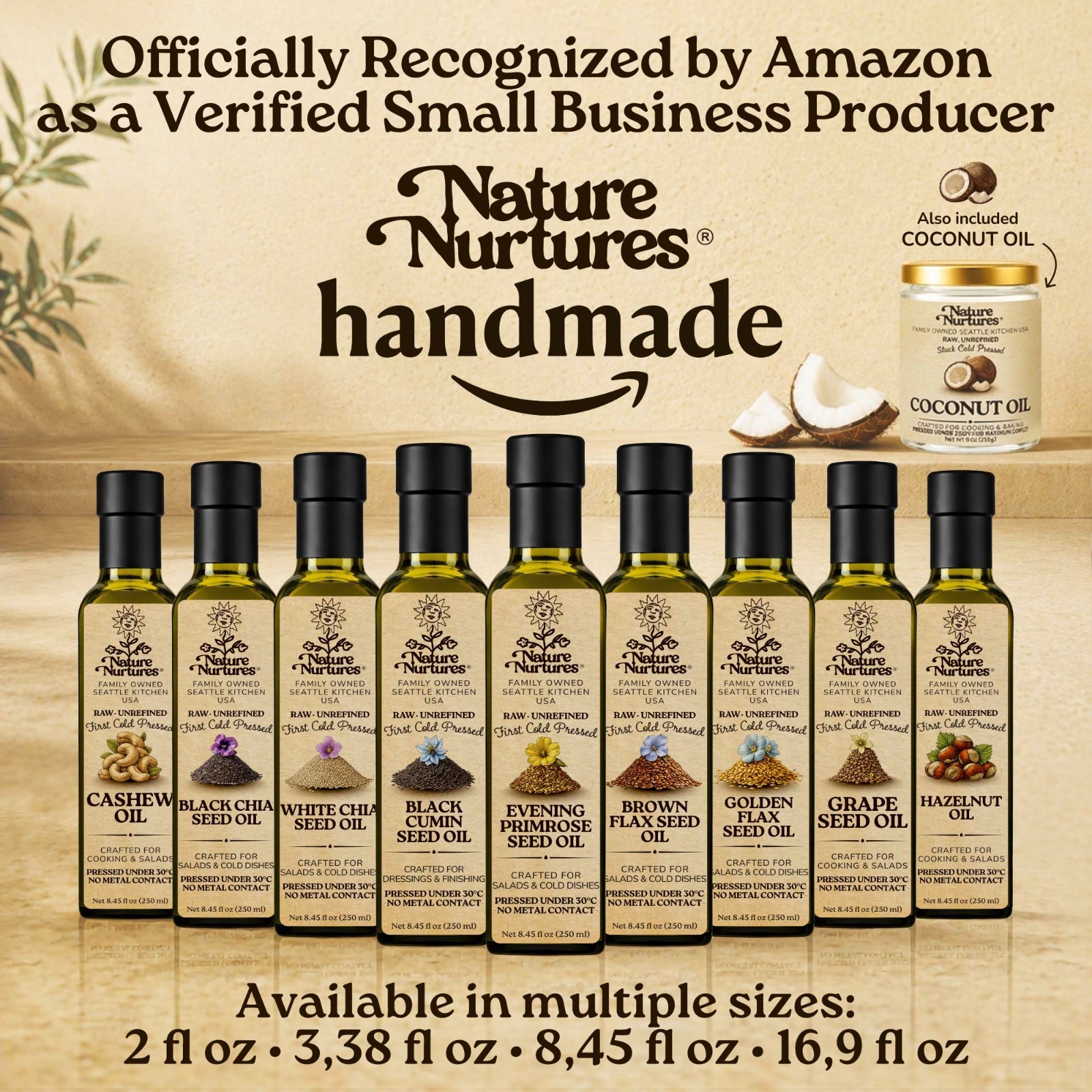 Evening Primrose Oil Raw Unrefined First Cold-Pressed Below 30C Made in USA