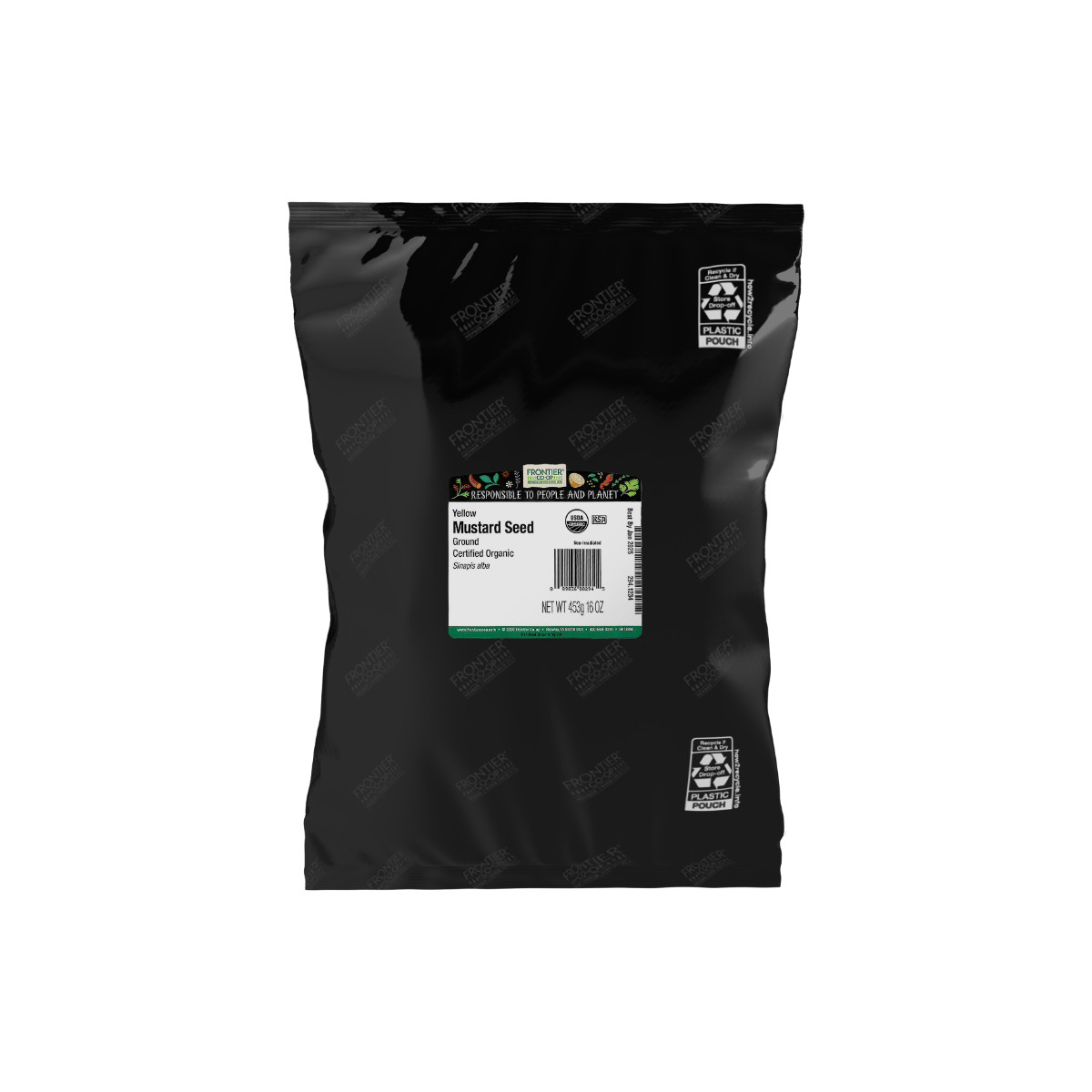 Frontier Yellow Mustard Seeds Powder, 1 LB (Pack of 1)