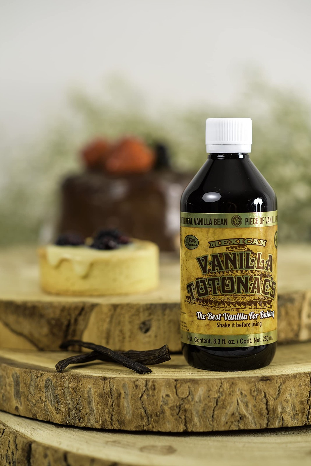 Mexican Vanilla Totonac’s – 8.3 Oz 250 mL Bottle – Pure Vanilla Extract