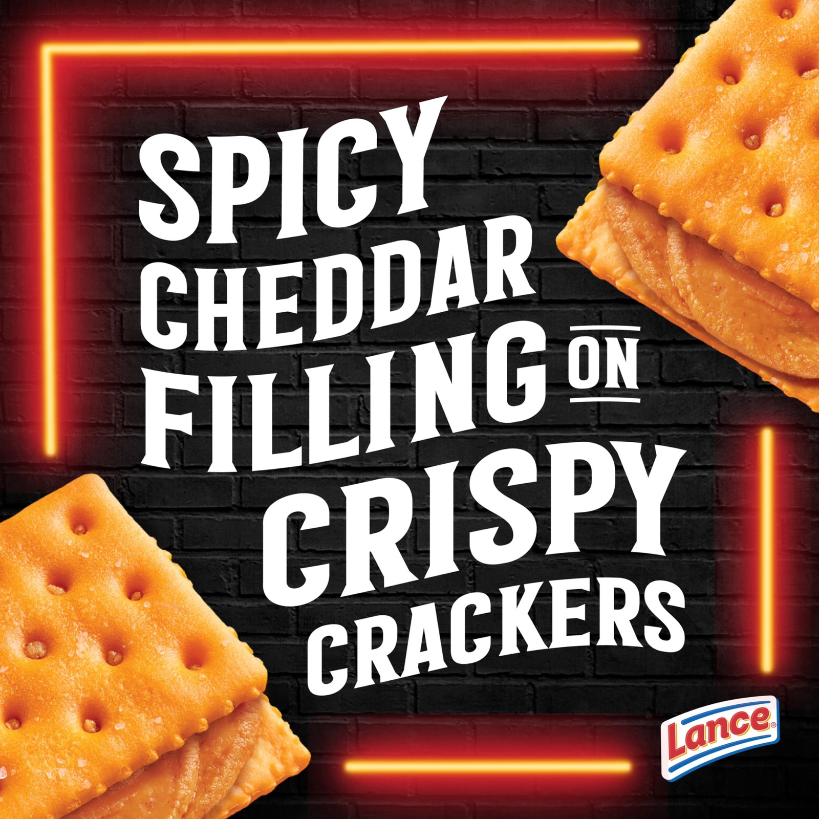 Lance Nashville Hot Cheddar Sandwich Crackers, 10 Pack 1.41 Ounce (Pack of 10)