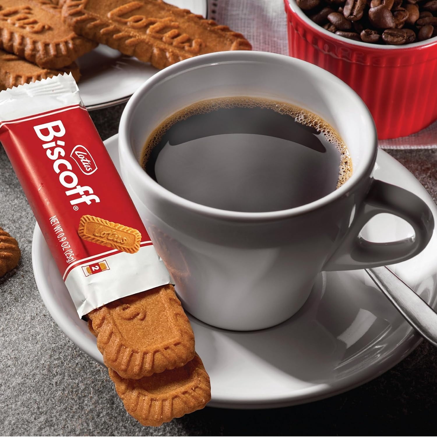 LOTUS BISCOFF COOKIES, 17.6 OZ, DISPENSER BOX (20 SLEEVES OF 2 XL COOKIES) NEW..