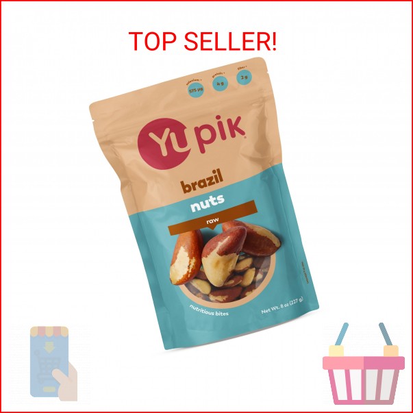 Yupik Raw Brazil Nuts, 8 Oz, Gluten-Free, Kosher, Shelled, Unsalted, Unroasted,