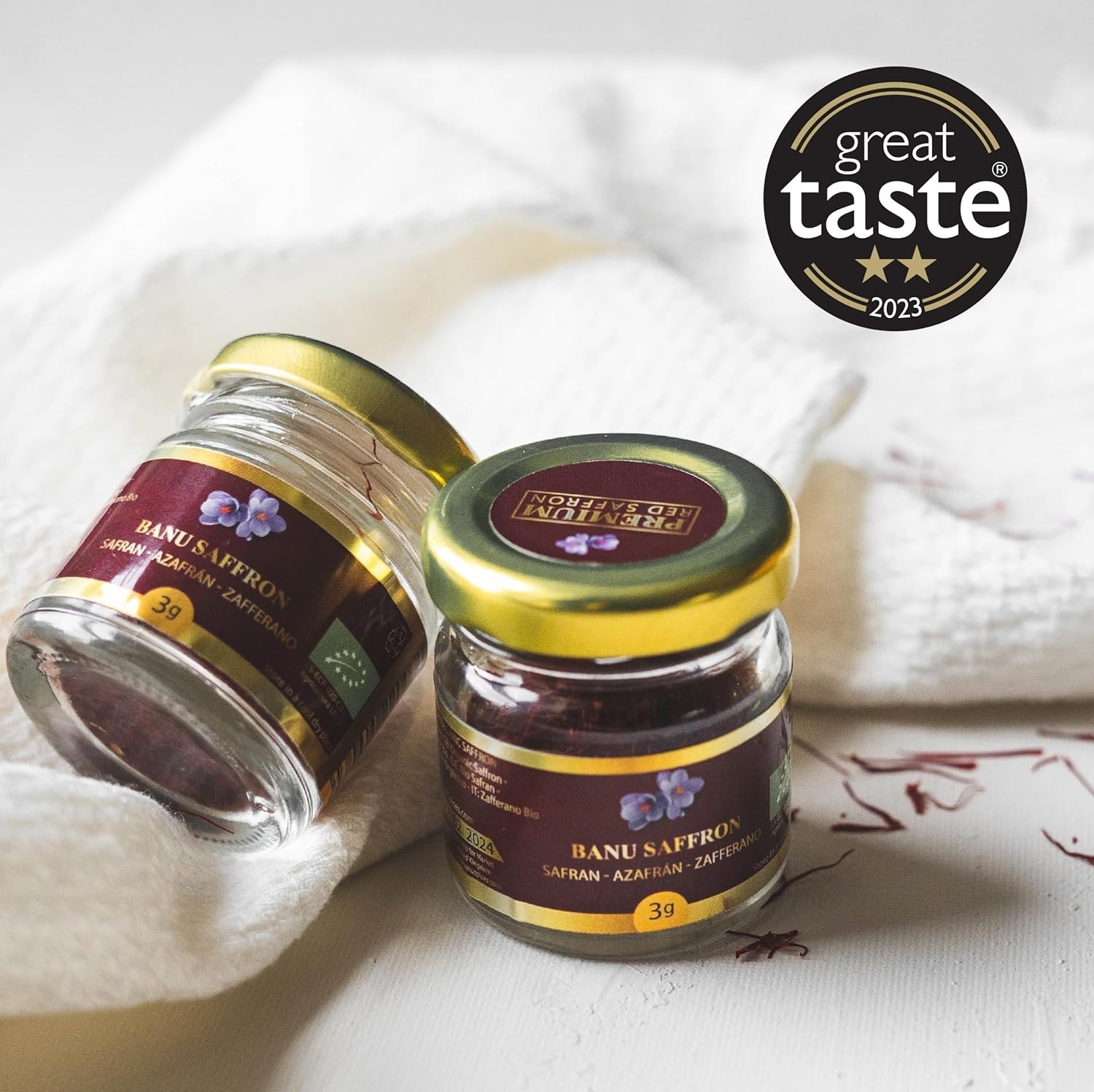 4 Grams of Organic All Red Saffron Threads – Perfect for Tea, Risotto & Curries