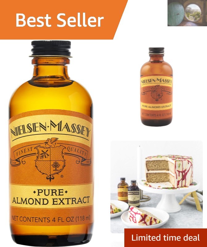 Versatile 4 oz Pure Almond Extract – Gluten Free, Non-GMO, Kosher Certified