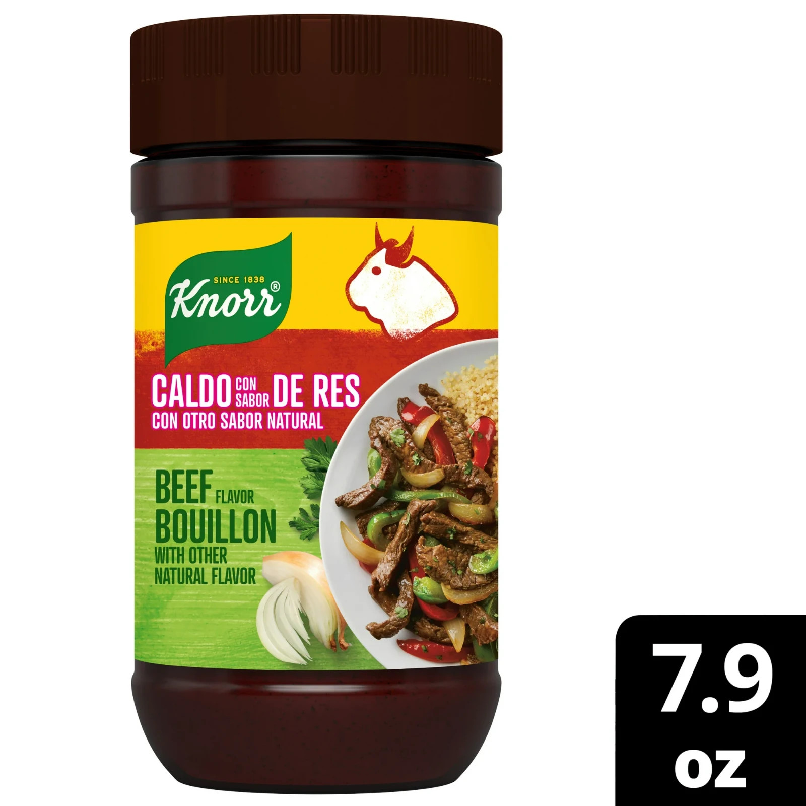 Knorr Beef Bouillon Paste 7.9 oz Jar – 5 Pack Shelf-Stable Granulated Beef Base