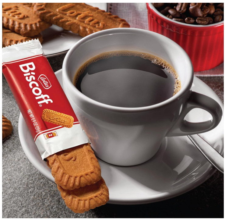 Lotus Biscoff XL Cookies, Snack Pack, Caramelized Flavor Biscuits,17.6 oz, 20 Ct