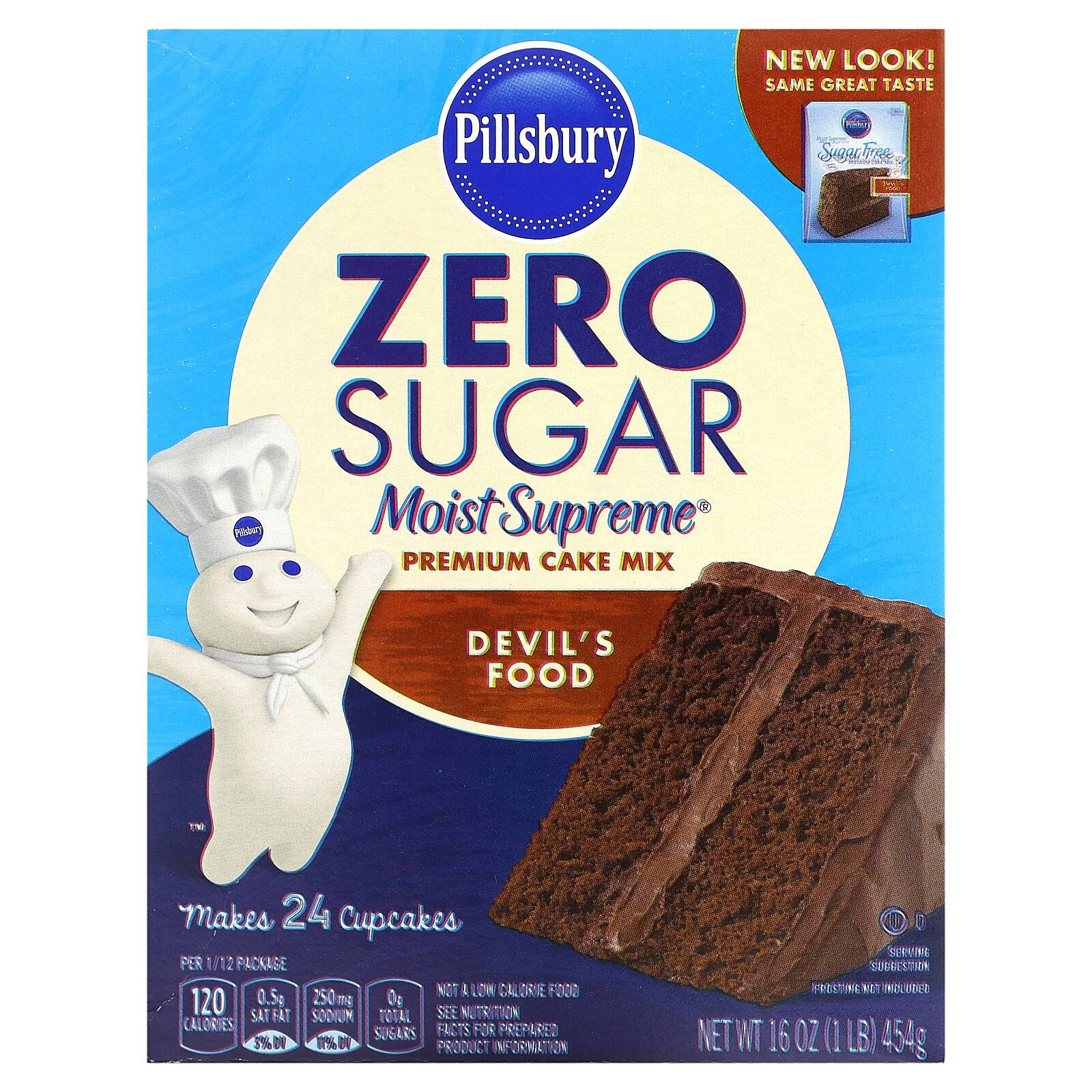 Zero Sugar, Premium Cake Mix, Devil’s Food, 16 oz (454 g)