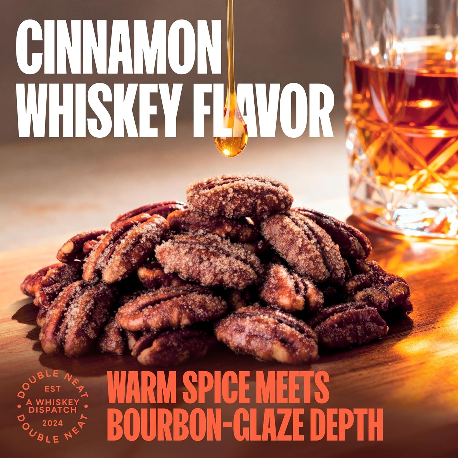 Cinnamon Whiskey Pecans – Healthy Fathers Day Snacks – Bourbon Snacks for Men –