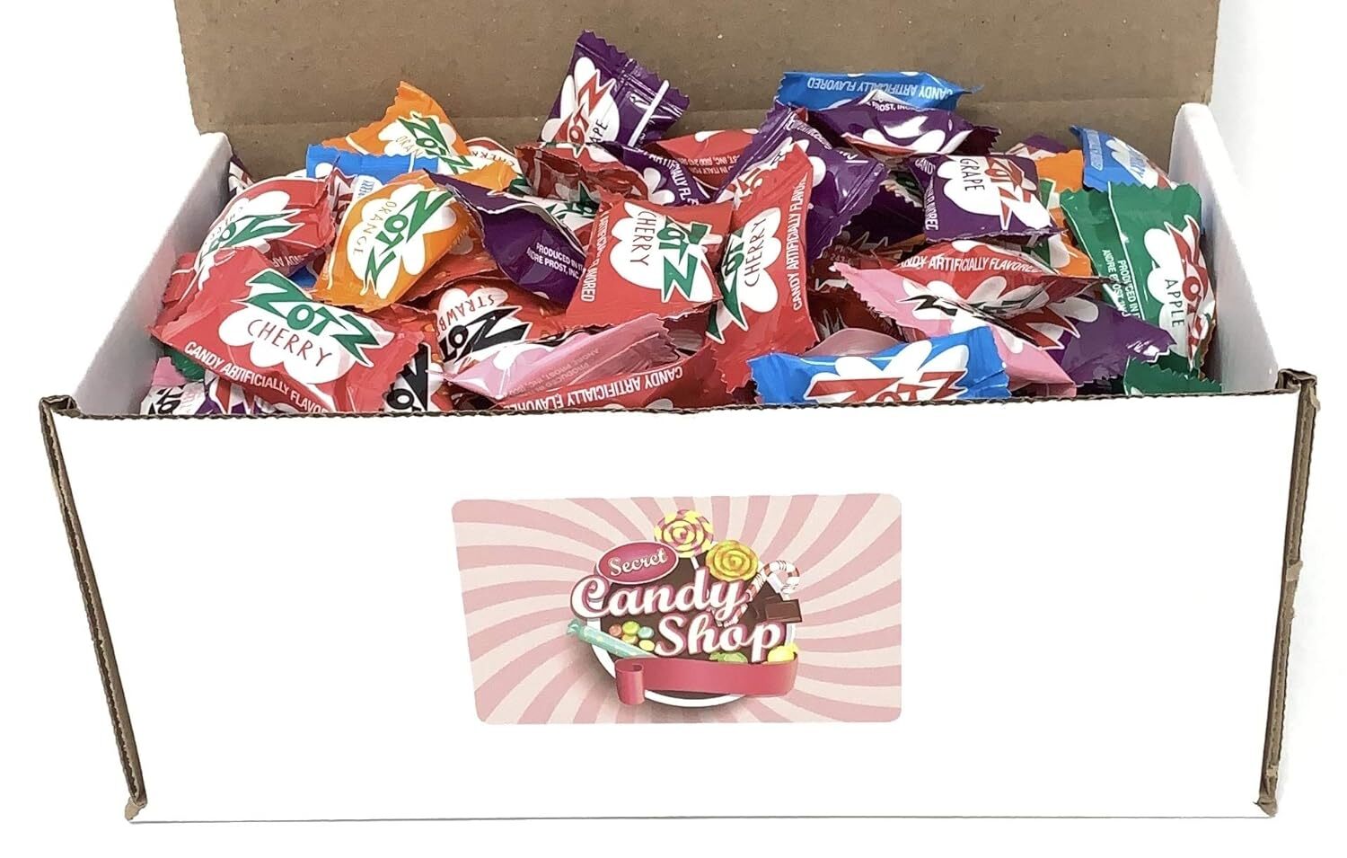 Zotz Fizzy Candy Bulk in Box (Individually Wrapped) Multiple Flavors 1LB