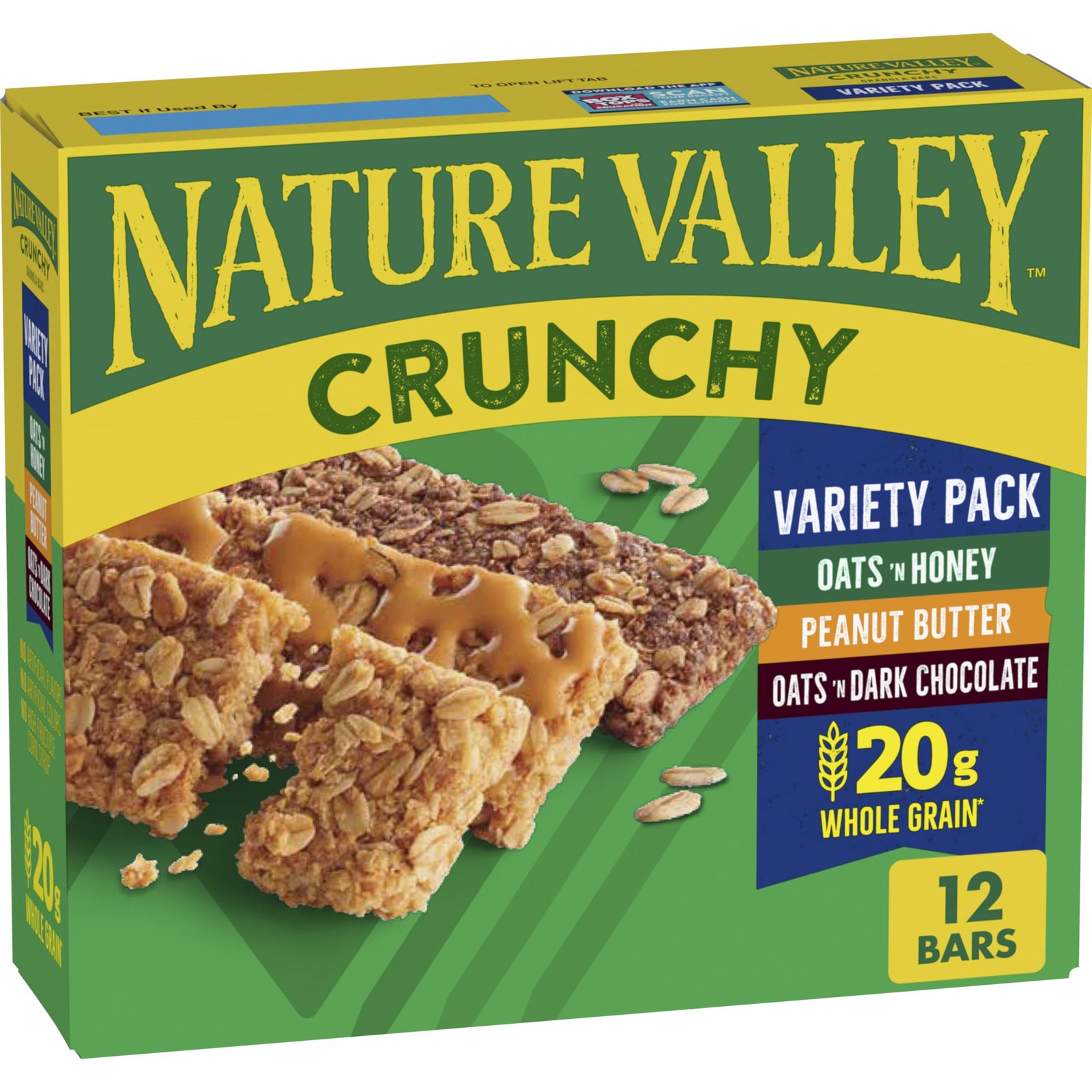 Nature Valley Crunchy Granola Bars, Kosher, Variety, 12 Ct, 8.94 oz 6 Pouches