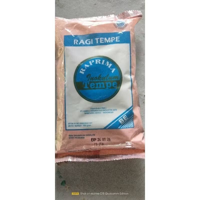 (1 x 500g) RAPRIMA TEMPEH RAGI TEMPE Starter Inoculum Tempeh Soya Protein