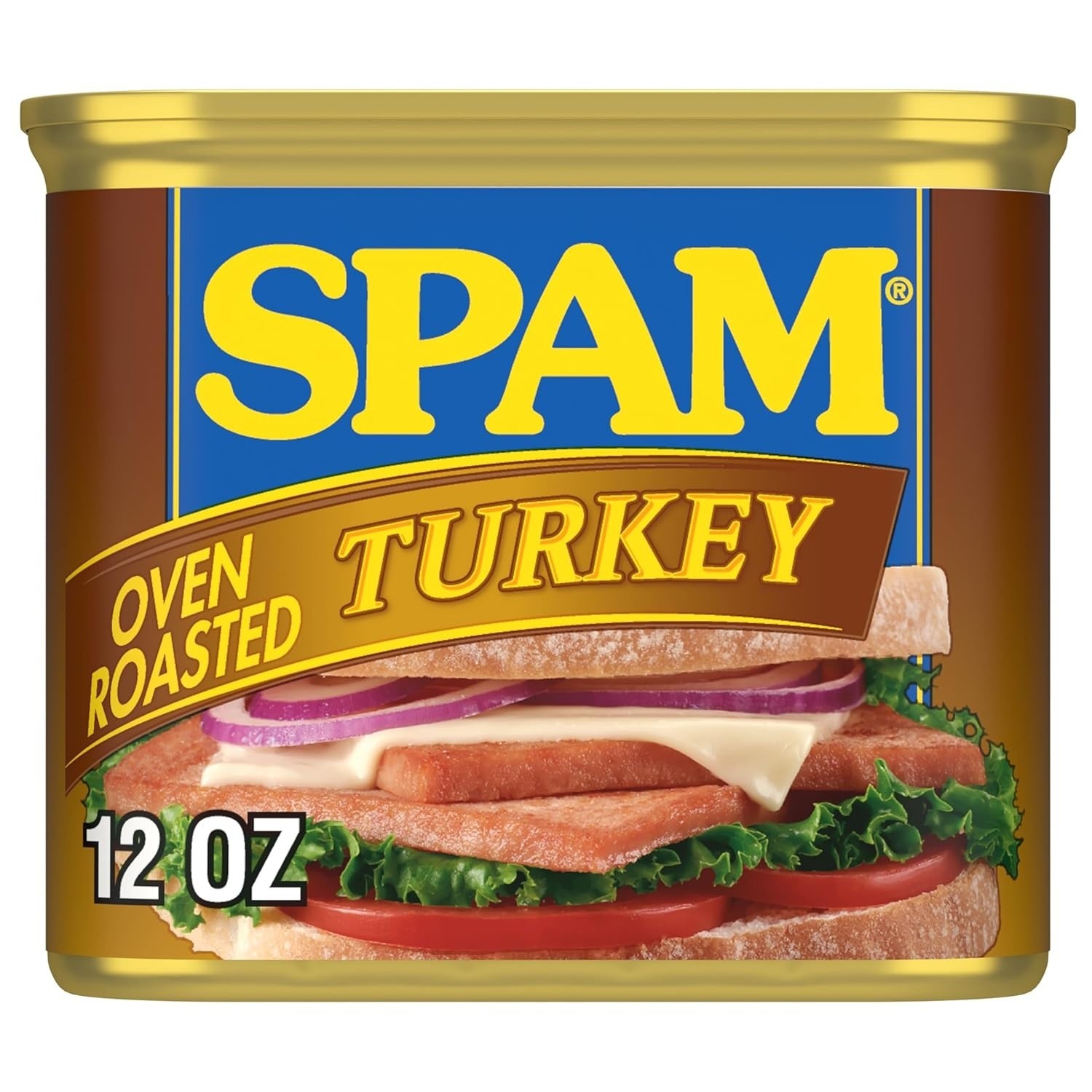 SPAM Oven Roasted Turkey, Canned Meat, 12 oz Can, 12 Pack, Gluten Free, Goodness
