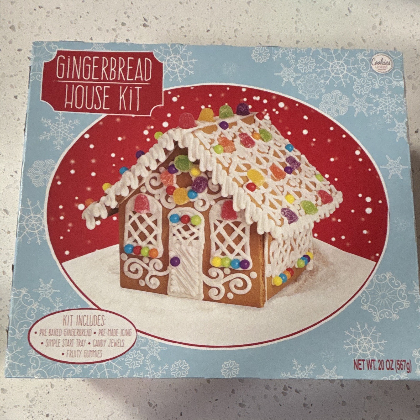 Cookies United Gingerbread House Kit Boxed Cookie & Biscuit Gingerbread 20 oz