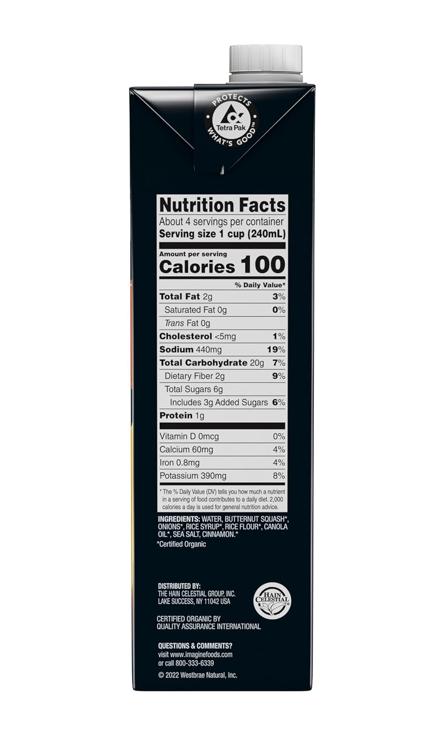 Imagine Organic Butternut Squash Creamy Soup 32 Fl. Oz (Pack of 6)