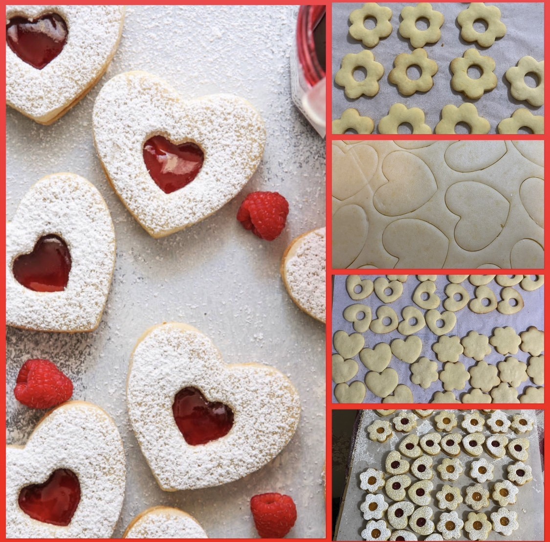 European Style Linzer Cookies Fresh Flavorful Handmade Classic 1 Lb Bag