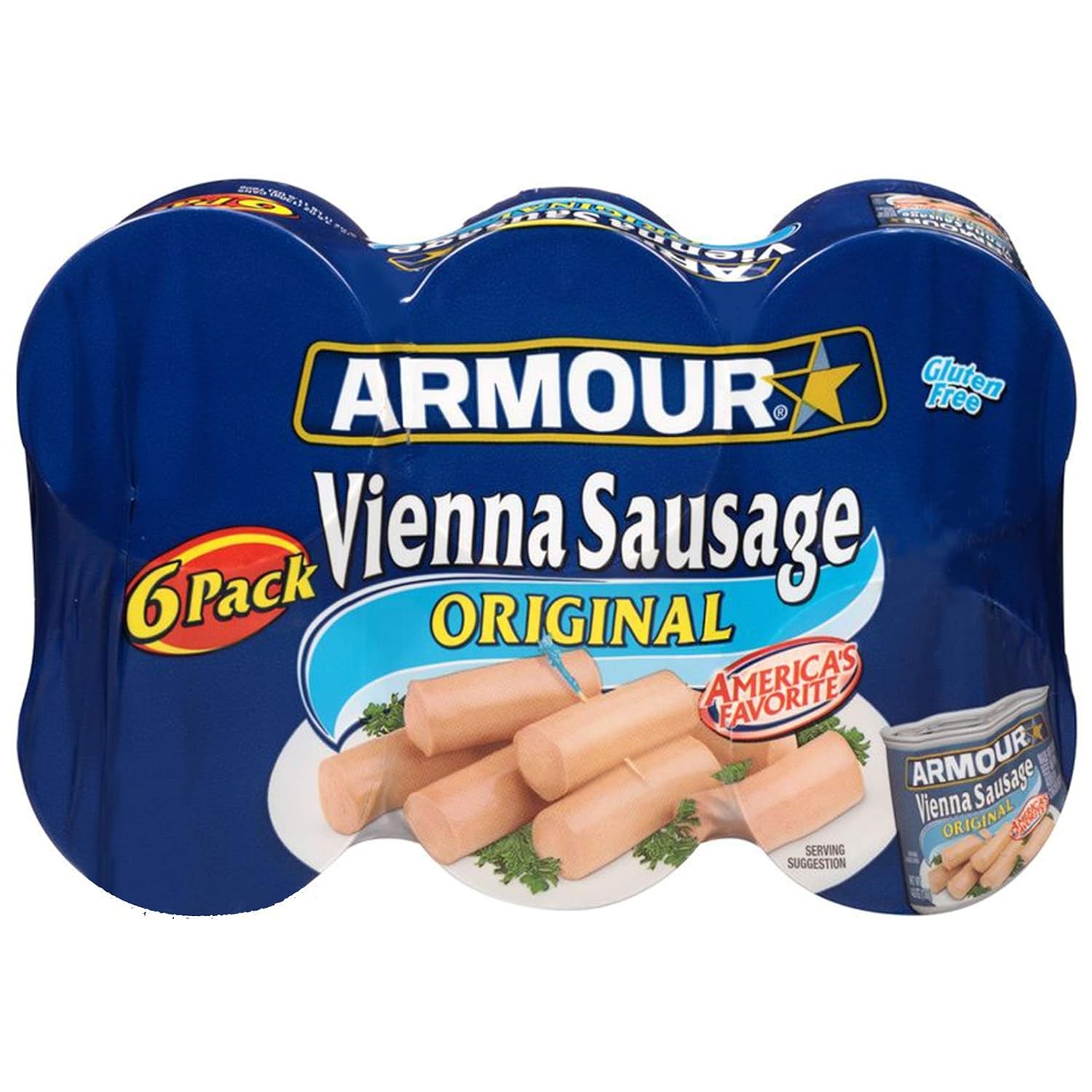 Armour Star Vienna Sausage Original Canned Sausage Meat 6 oz Pack of 6