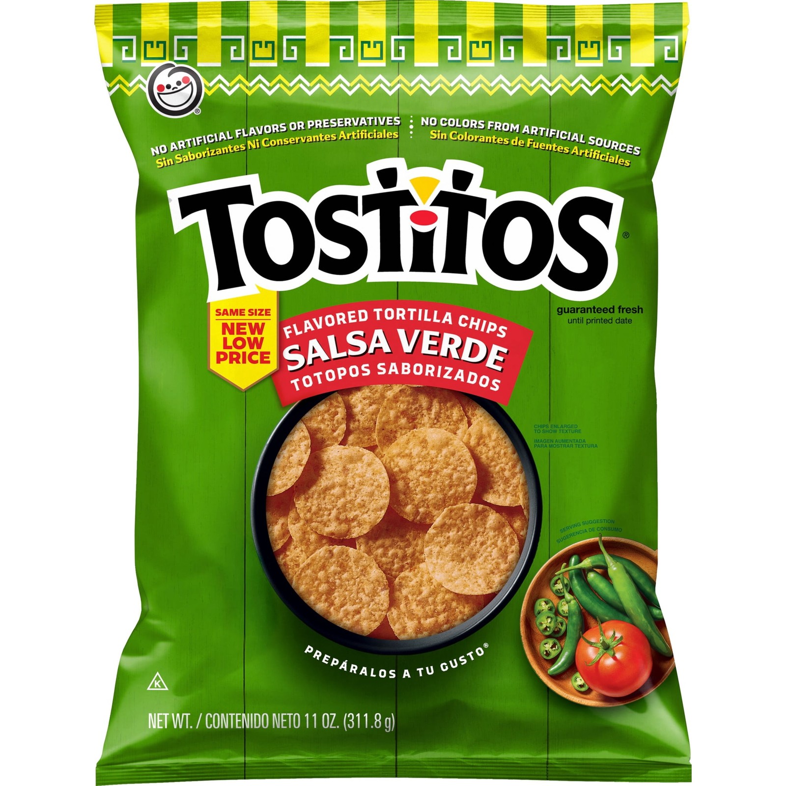 Tostitos Tortilla Chips Salsa Verde – 11 oz Bag