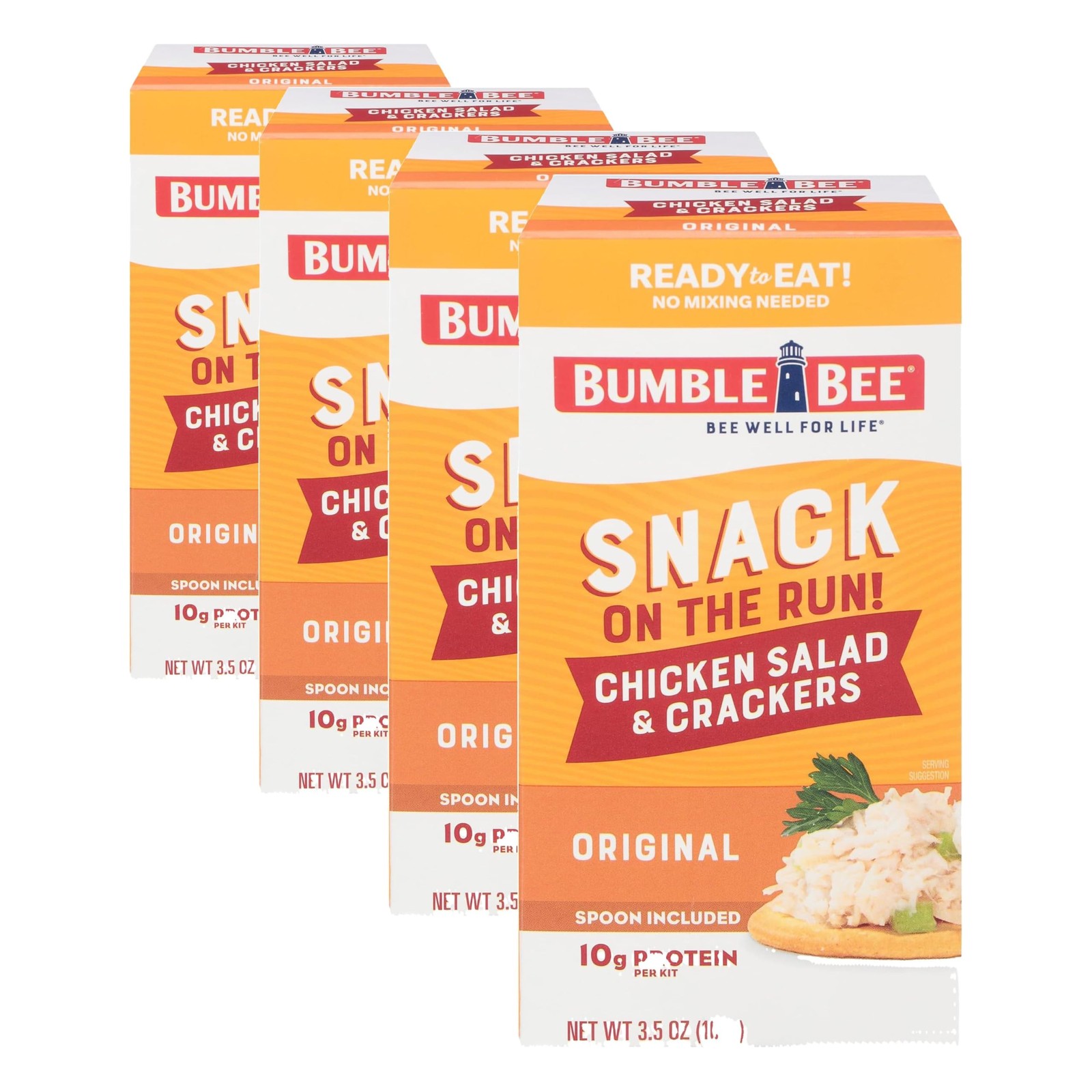 Bumble Bee Snack On The Run! Protein Pack – 3.5 Ounce (Pack of 4)