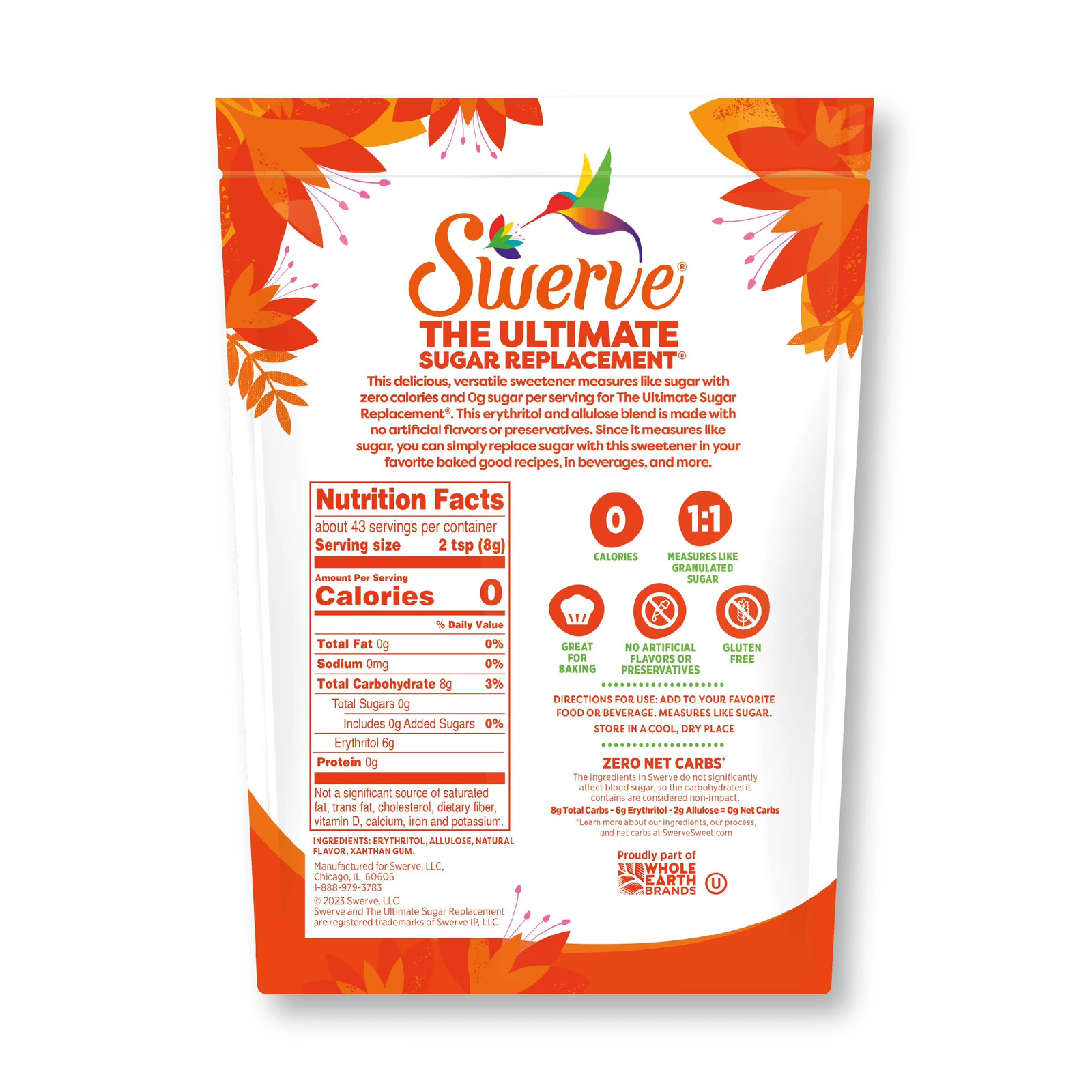 All Natural Sweetner Granular, 12 Oz, 1 Count