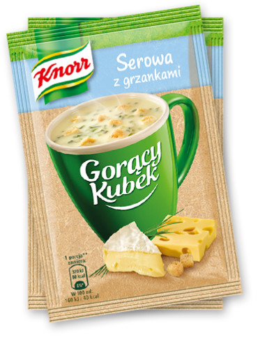 10 x KNORR Instant Soup «Cheese Soup with Toasts» Hot Mug QUICK COOKING POLAND