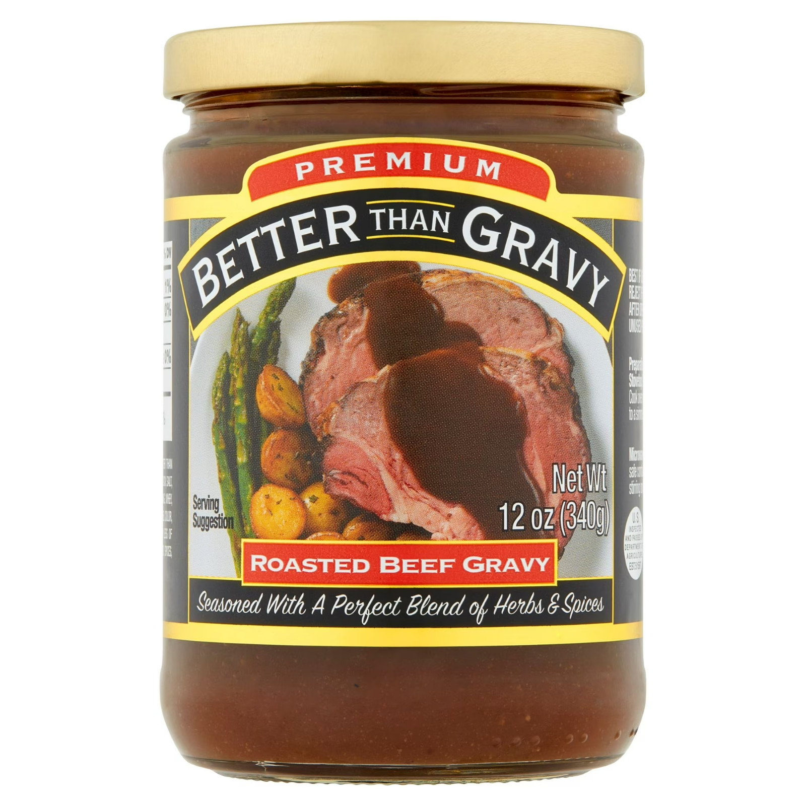 Better Than Gravy, Premium Roasted Beef Gravy, Shelf-Stable, 12 oz Jar