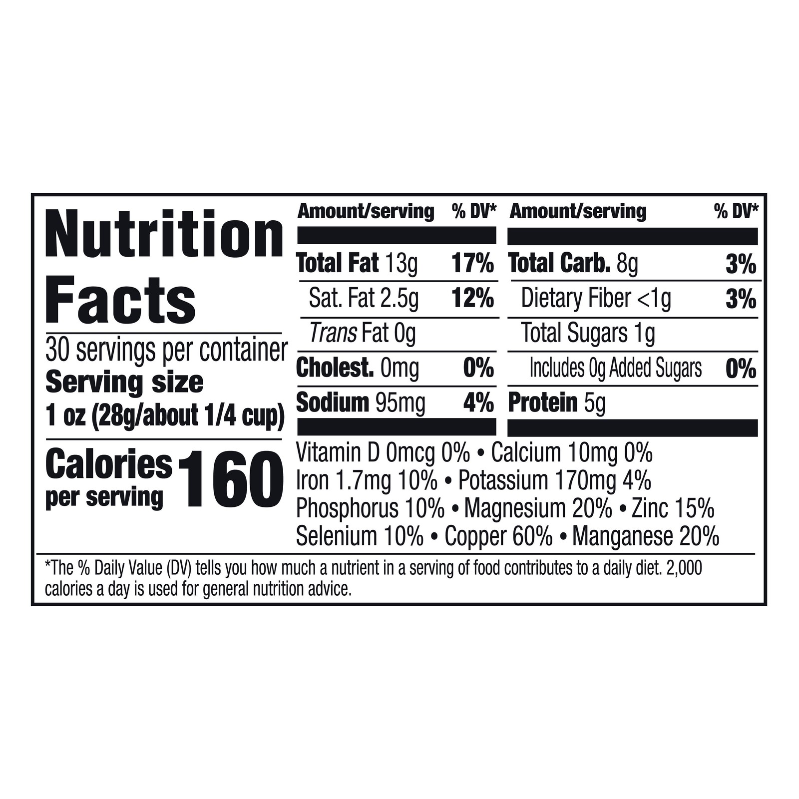 Great Value Deluxe Cashews, 30 oz