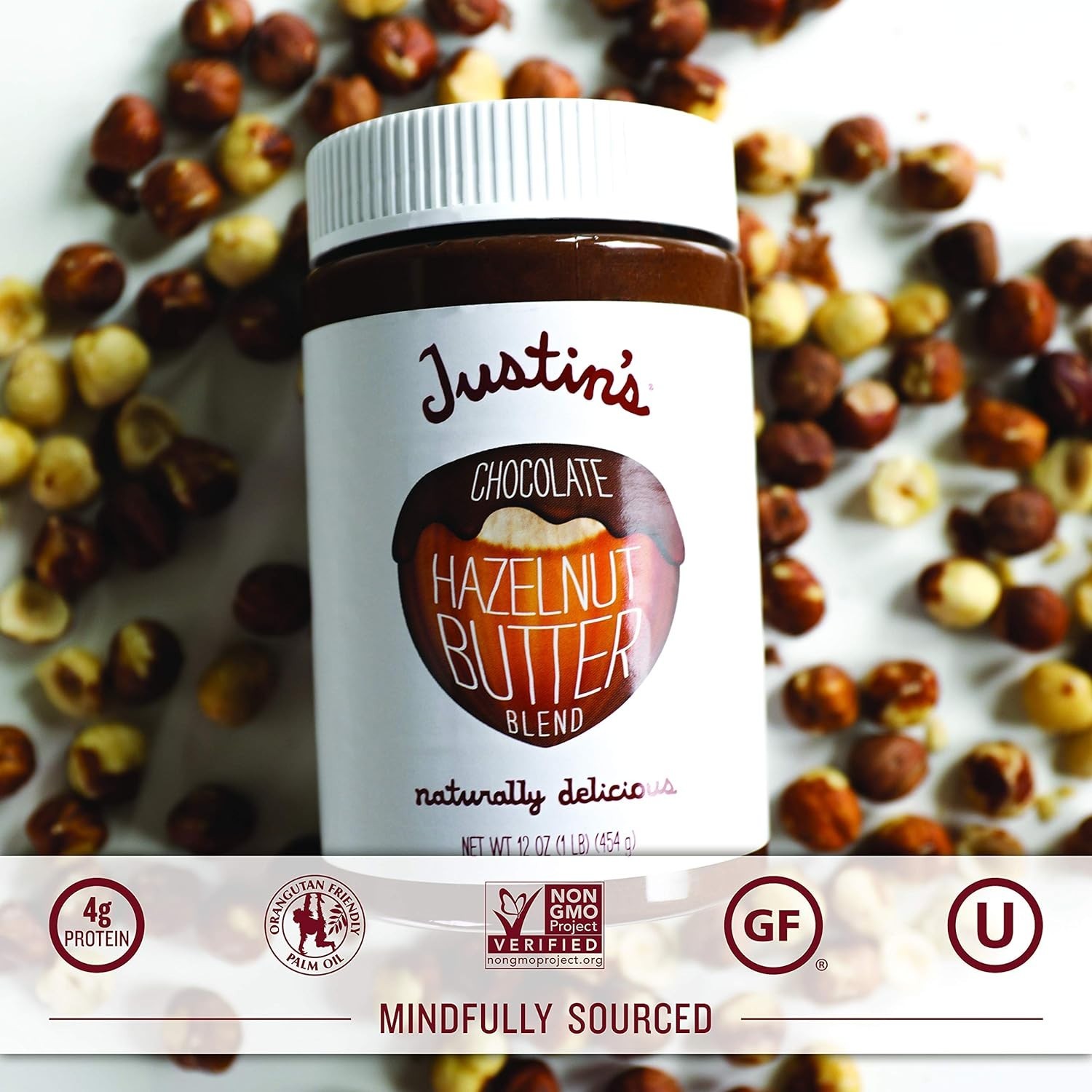 Naturally Delicious Chocolate Hazelnut & Almond Butter – 16oz Artisan Spread