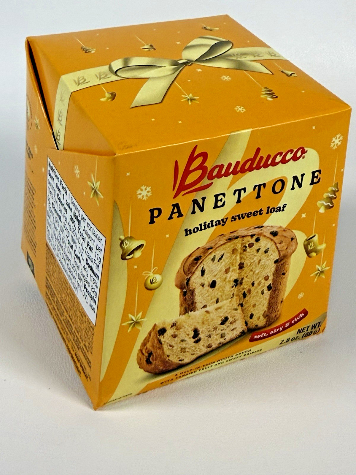 Bauducco Mini Panettone Chocolate Chips Italian Holiday Cake 2.8 oz Box Cake