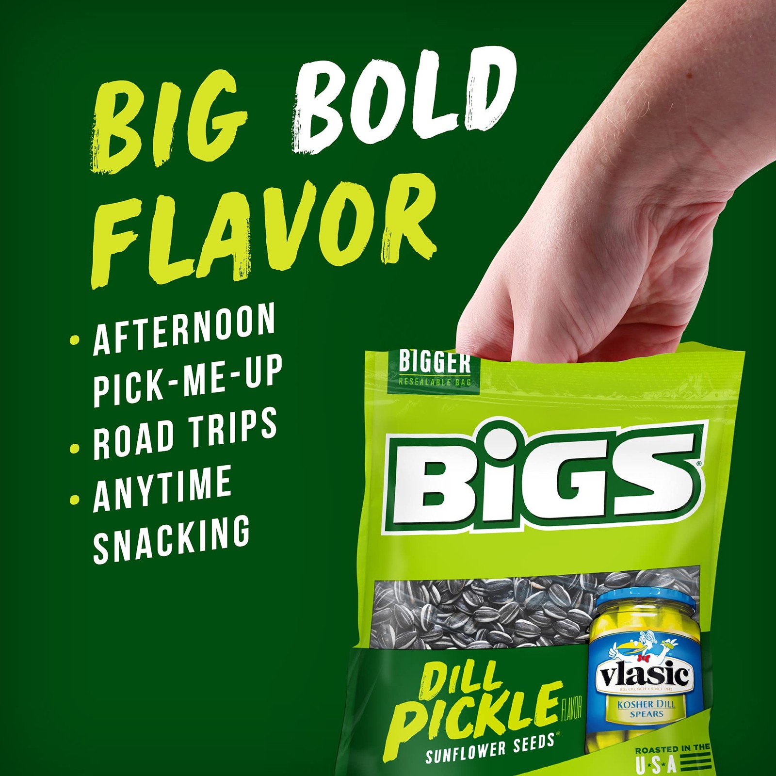 Dill Pickle Sunflower Seeds 12 Pack – Keto Snack, 5.35 Ounce Crunchy Treat
