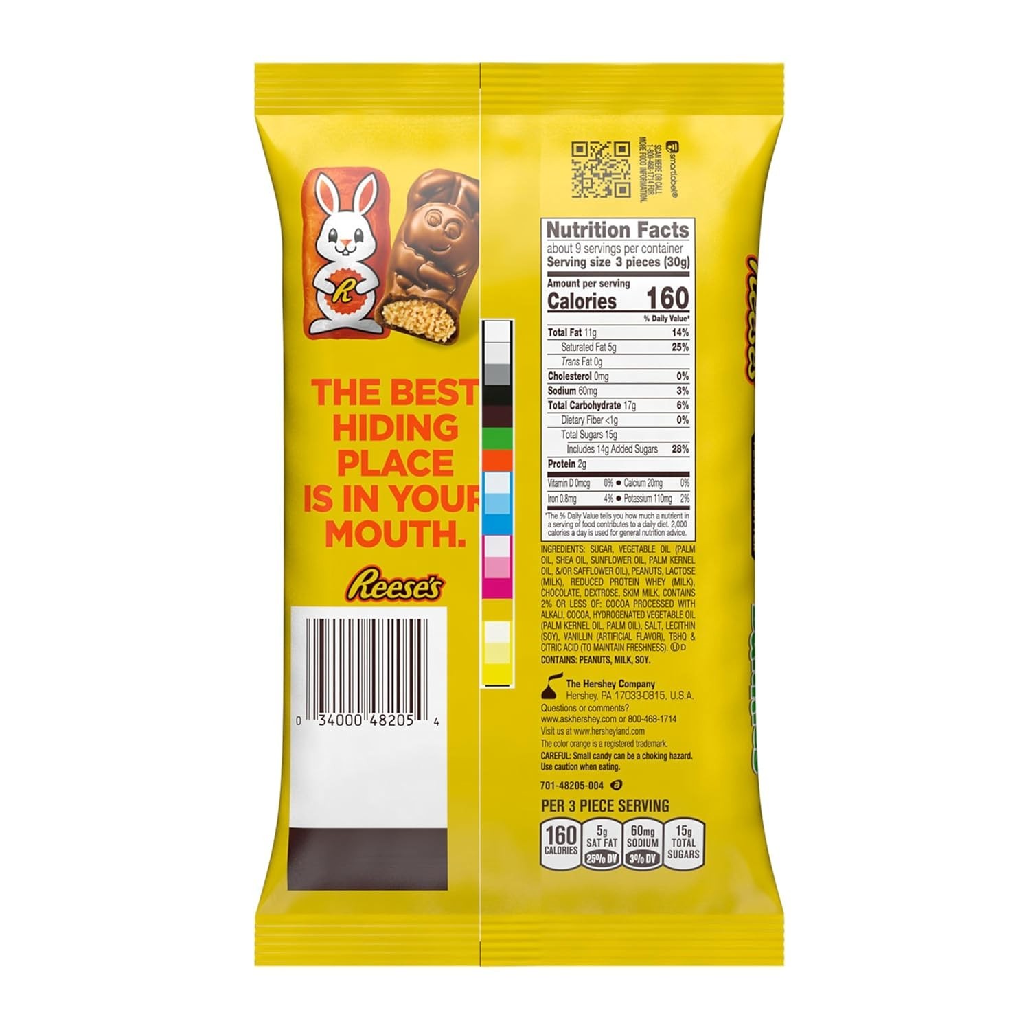 Reese’s 9.1 oz Peanut Butter BUNNIES Chocolate Candy & PB Creme Limited BB 11/26