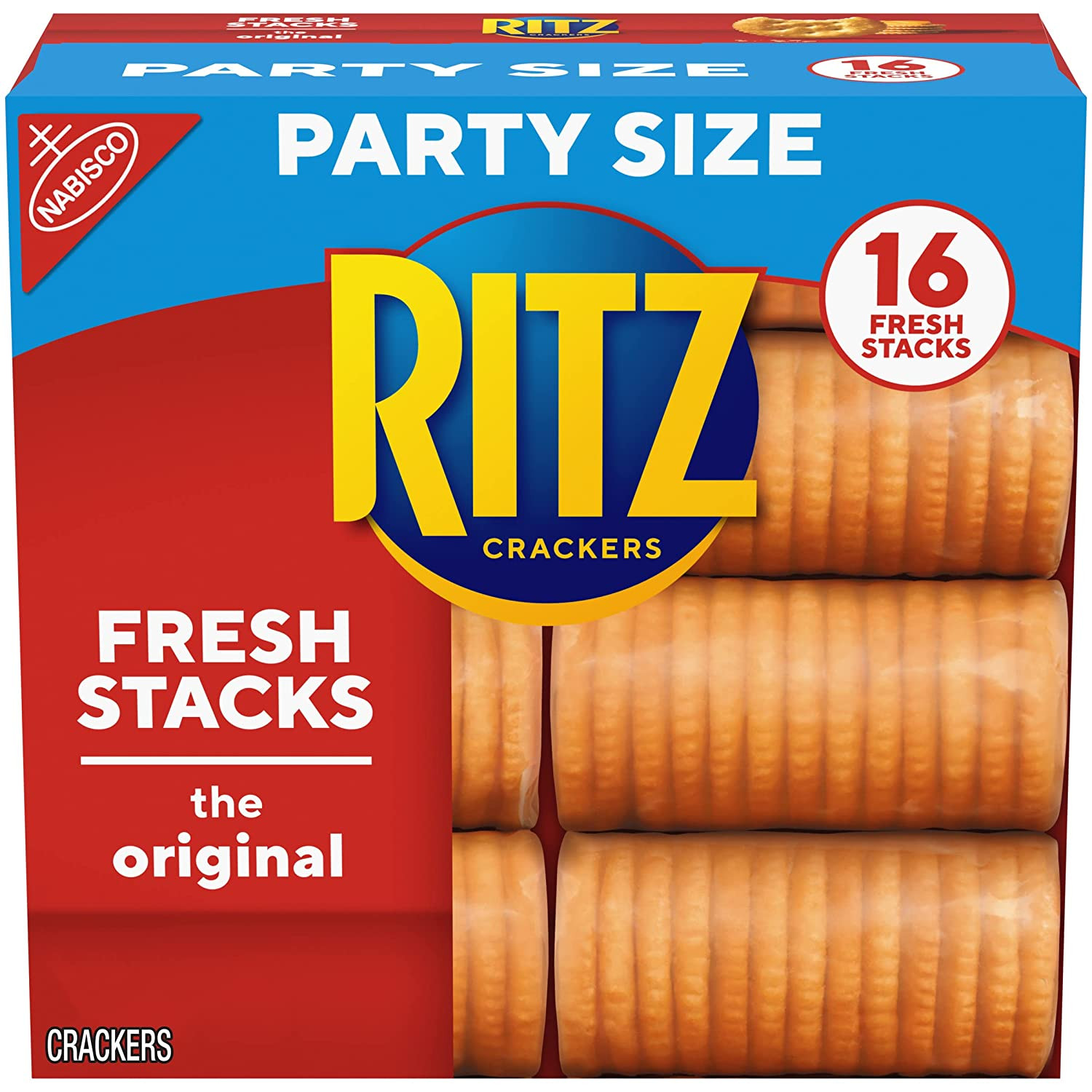 RITZ Fresh Stacks Original Crackers, Party Size, 23.7 Oz (16 Stacks)
