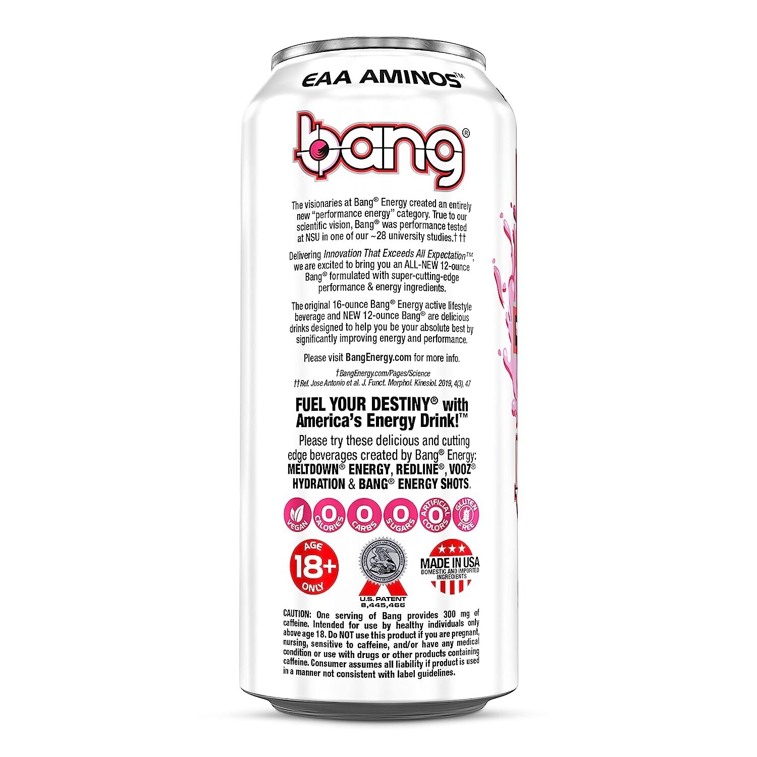 BANG Energy Drink – Creatine, NO Calories | Delish Strawberry Kiss, (24) cans