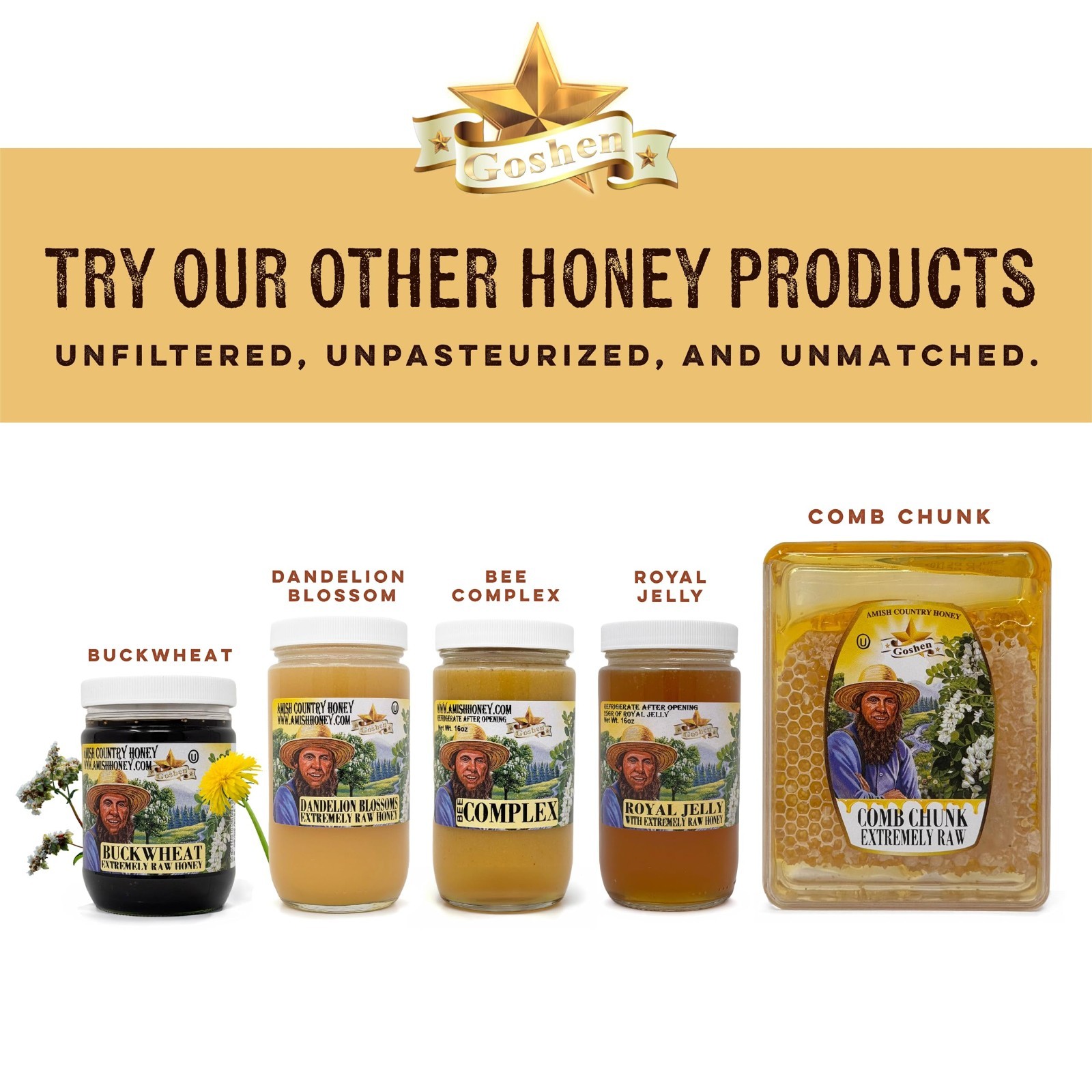 Raw Acacia Honey – Unfiltered & Pure – Natural Sweetener for Tea & Cooking – 16o